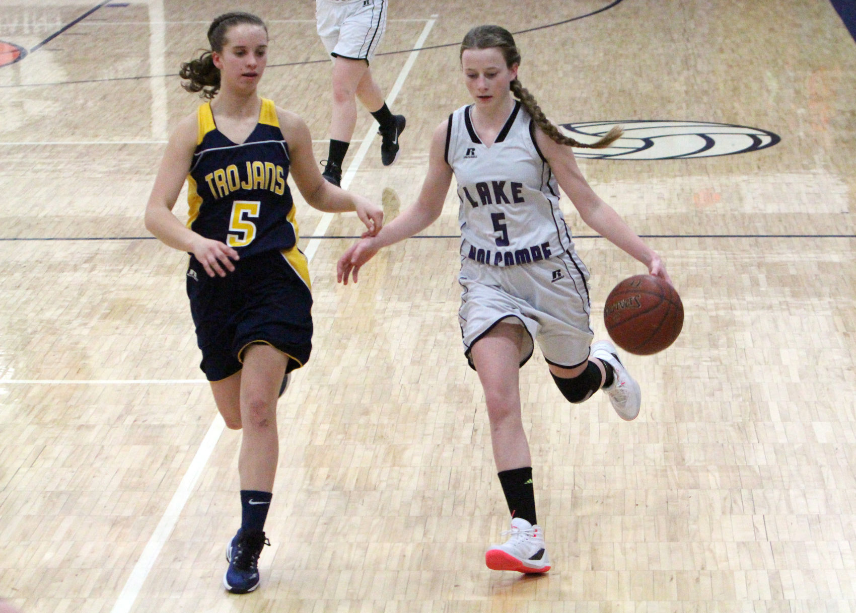 New Auburn at Lake Holcombe girls basketball 2-13-18